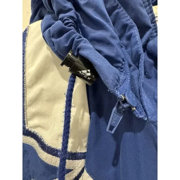 Dallas Cowboys 90s APEX puffer STARS jacket JERRY M blue white NFL Pro Line vtg - Picture 6 of 16